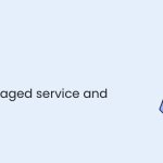 Illustration showing scalable cloud hosting with interconnected cloud, firewall, and a laptop, highlighting managed and auto-scalable cloud solutions for business growth.