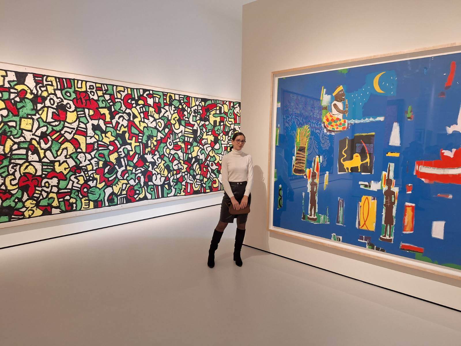 Daniela Borisova at an art museum