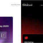 Split screen showing Black Friday email announcement and corresponding landing page, both advertising 87% off web hosting starting at €1.99 per month with early-bird deal messaging