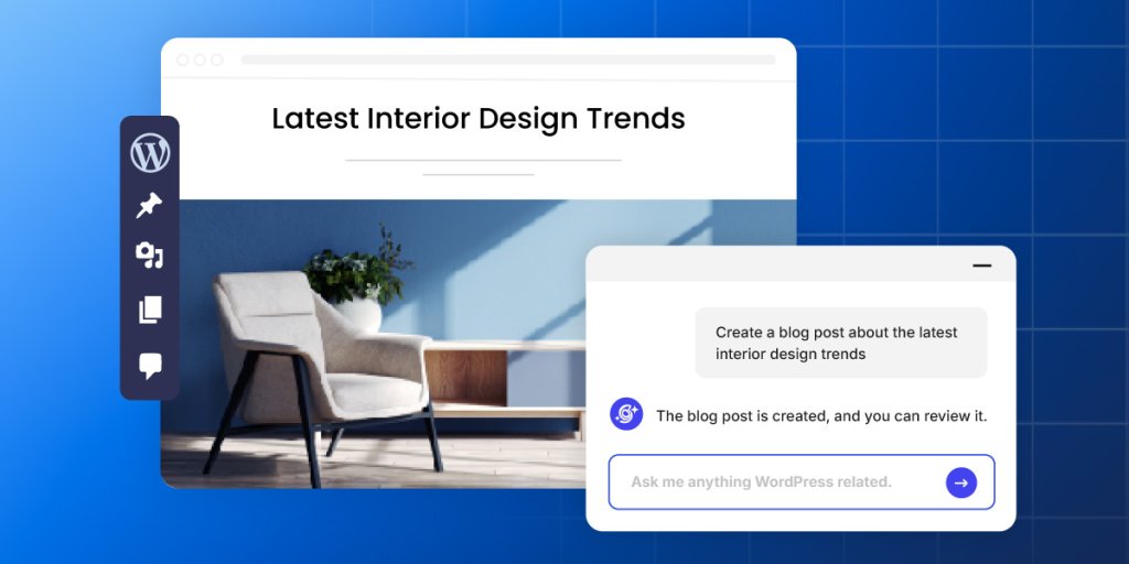 AI Studio's chat for creating a blog post about a specific topic