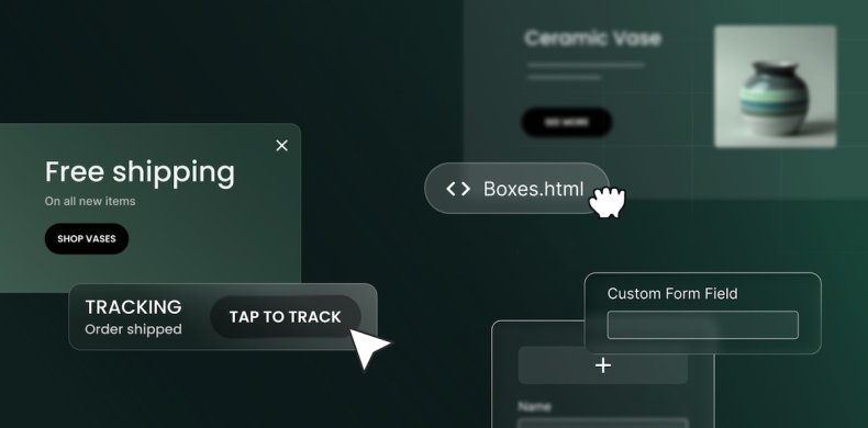 abstract image of siteground ecommerce updates including shipping integration and popups