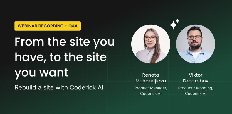image showing the host and the topic of SiteGround's webinar focused on Rebuilding from URL feature