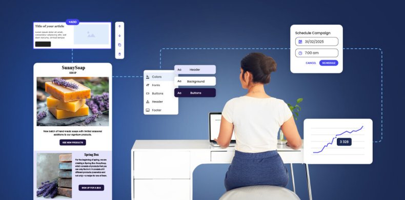 illustrazione della creazione di una newsletter