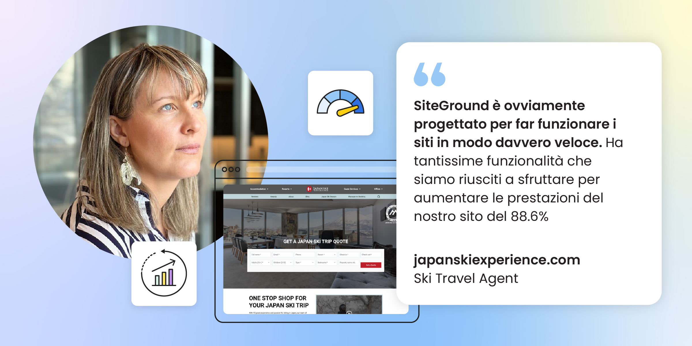Una foto della proprietaria di Japan Ski Experience