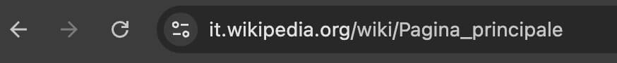 screenshot di un'estensione generica, quella di wikipedia.org