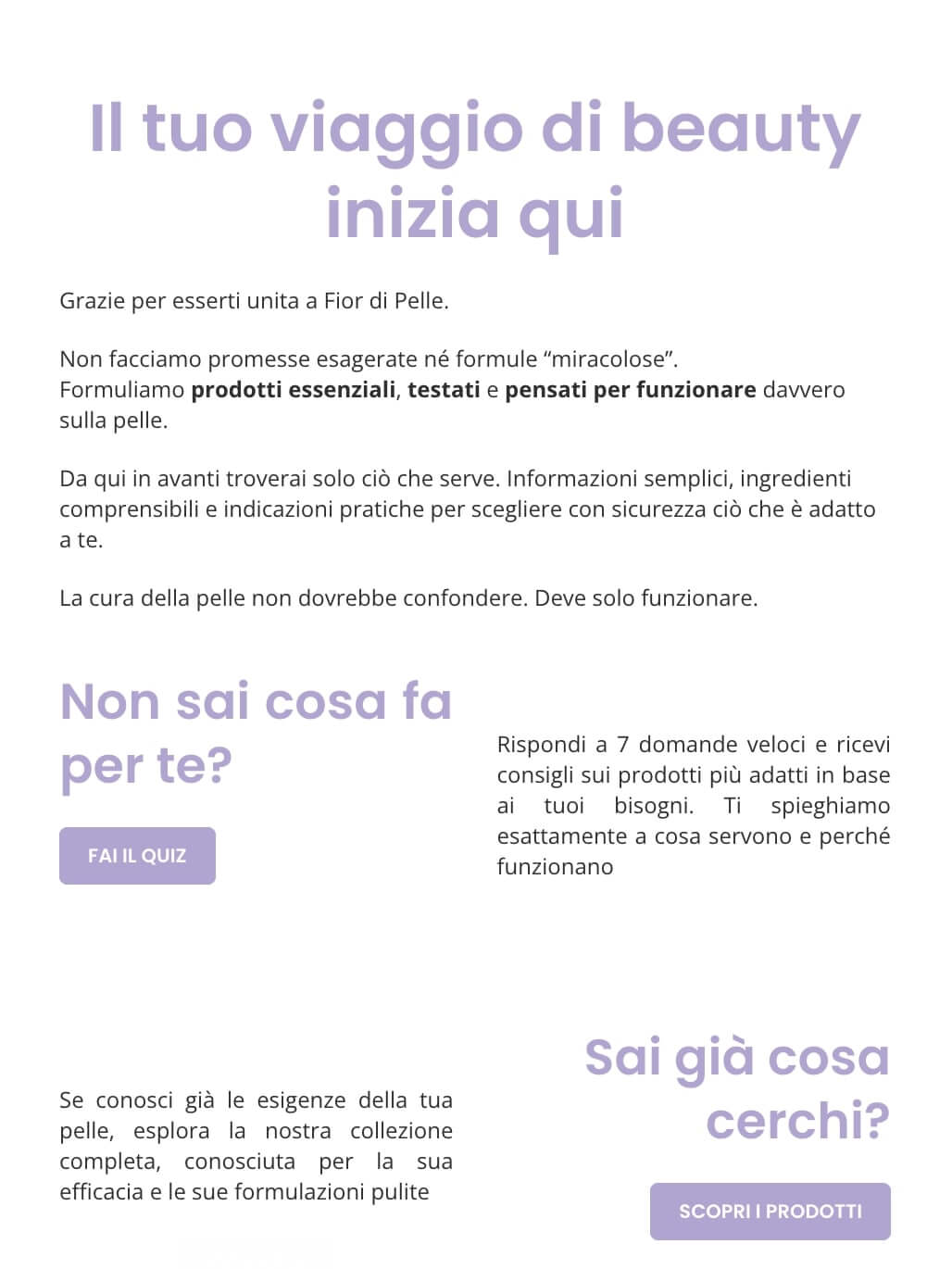 screenshot di una mail transazionale di benvenuto