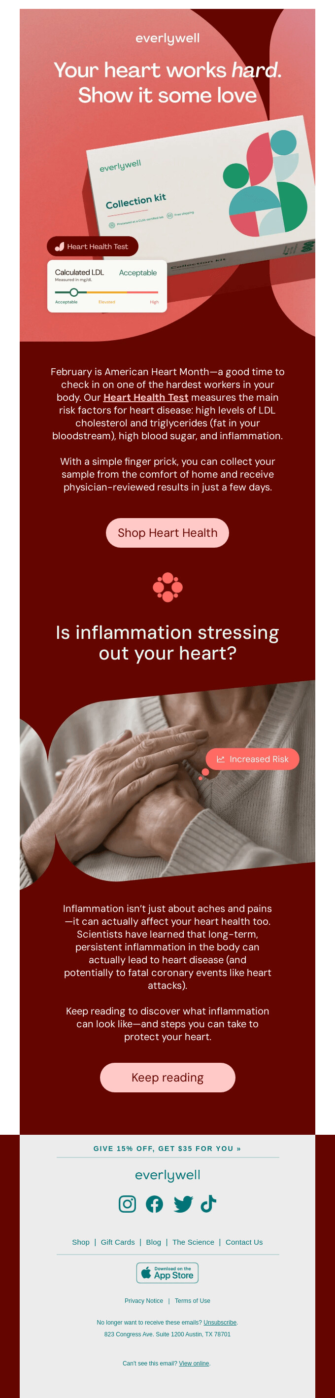 esempio di email di san valentino per  il self care