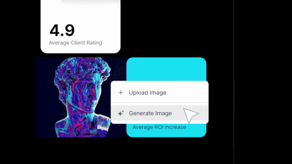 GIF di generazione di immagini con IA in Coderick