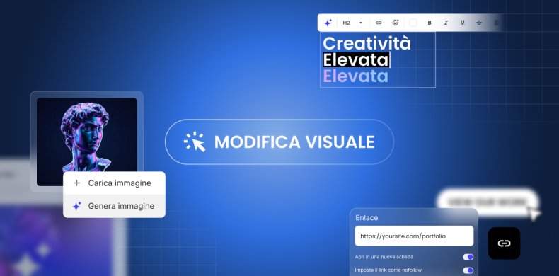 rappresentazione astratta della modifica visiva di una creazione IA