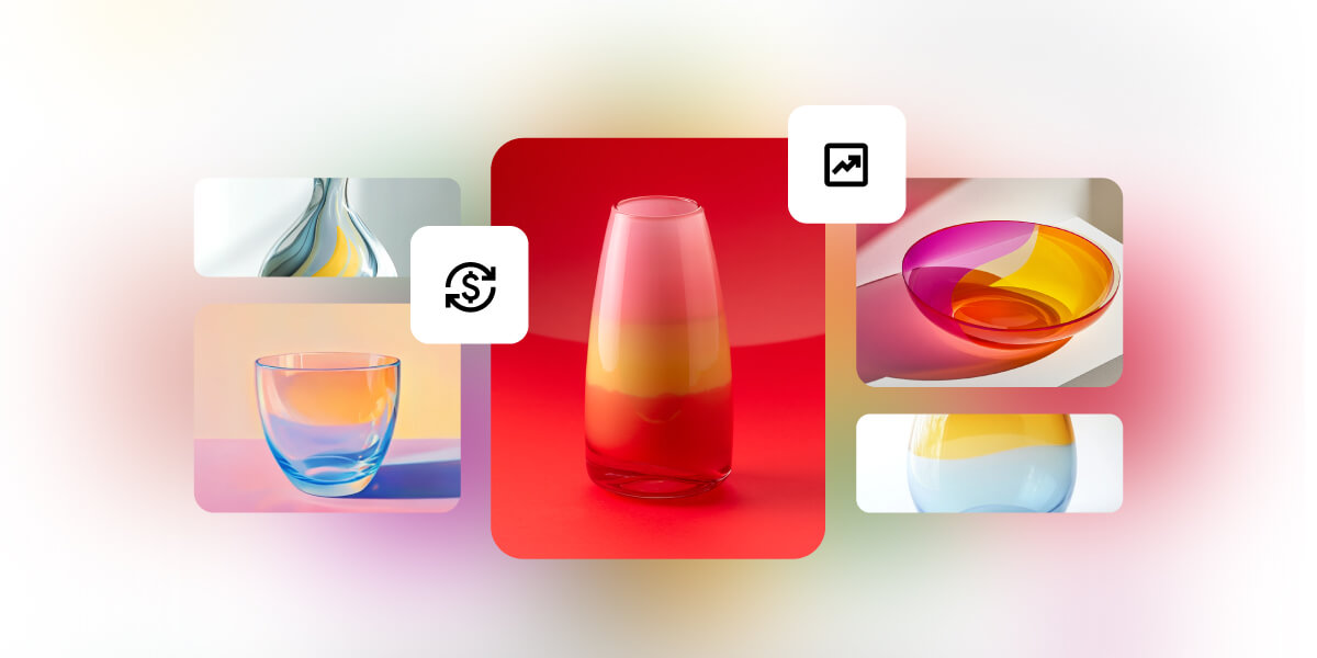 illustrazione astratta di uno store online