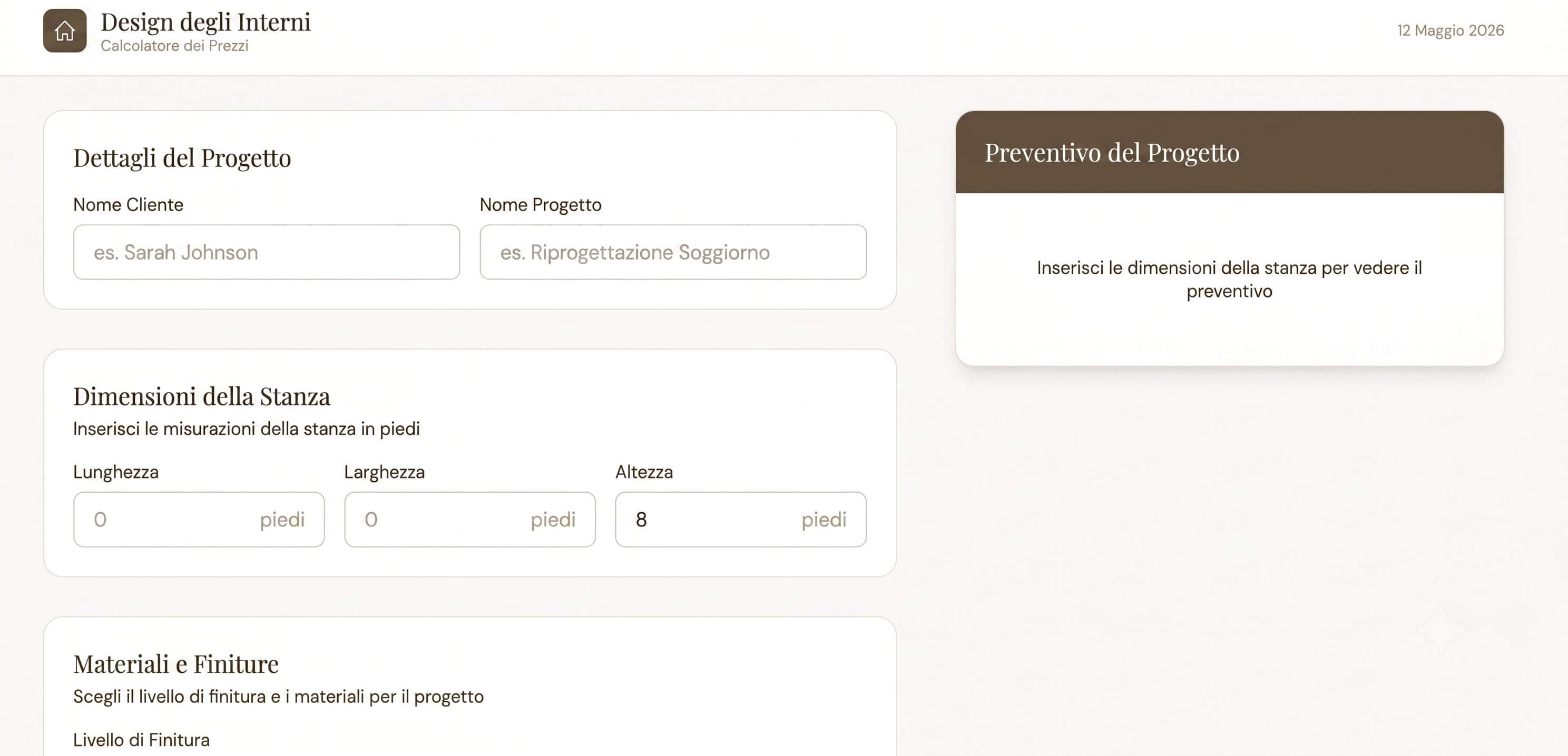 esempio di app di prenotazione costruita con Coderick AI