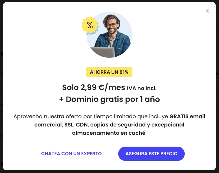 Imagen de ejemplo de la llamada a la acción en una landing page
