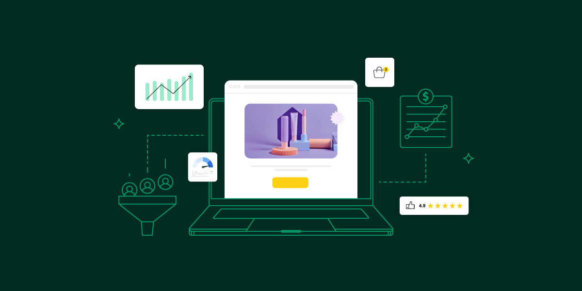 Imagen que muestra cuáles son los elementos que tiene una landing page