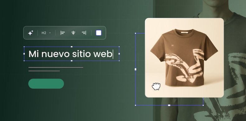 Imagen abstracta de la creación de un nuevo sitio web de comercio electrónico