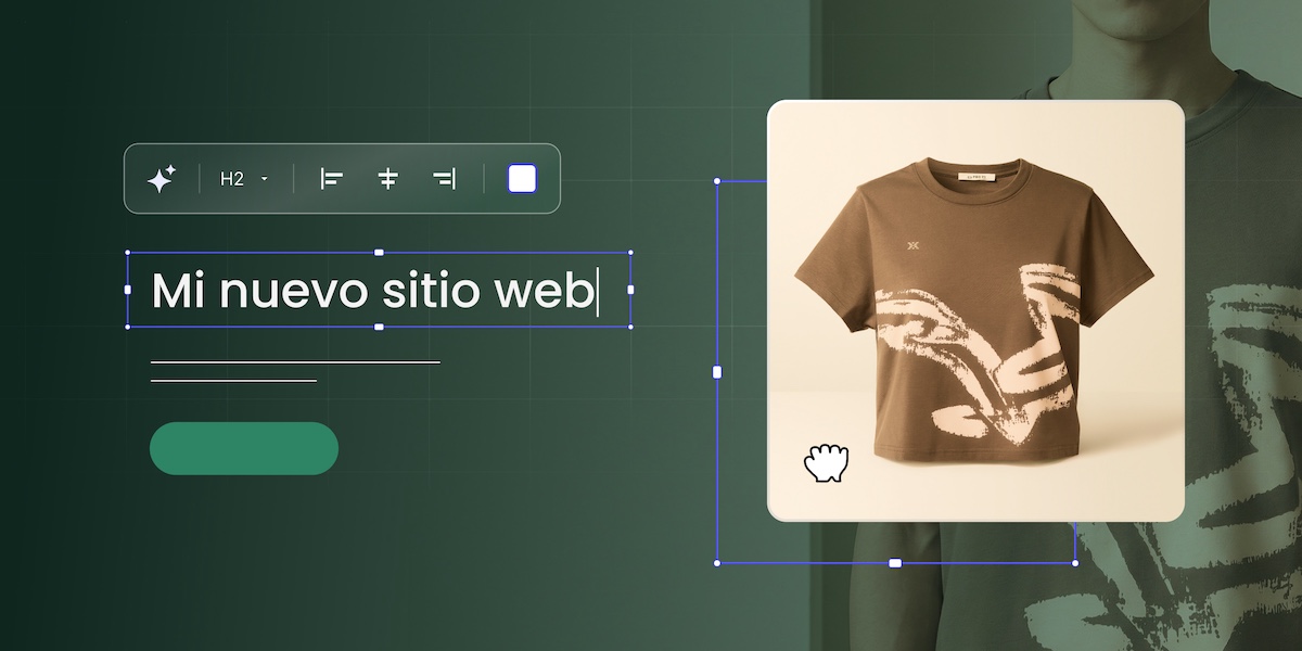 Imagen abstracta de la creación de un nuevo sitio web de comercio electrónico
