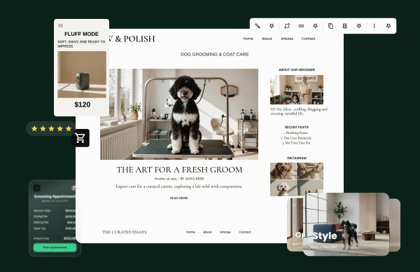 Animación de cómo convertir un blog en una venta