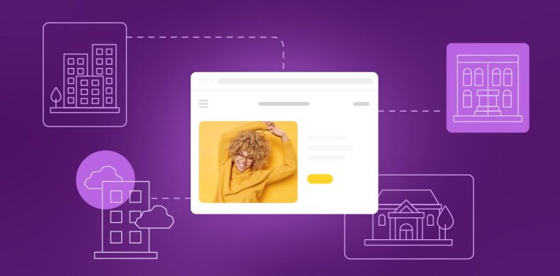 Abstraktes Bild zu den Arten von Webhosting