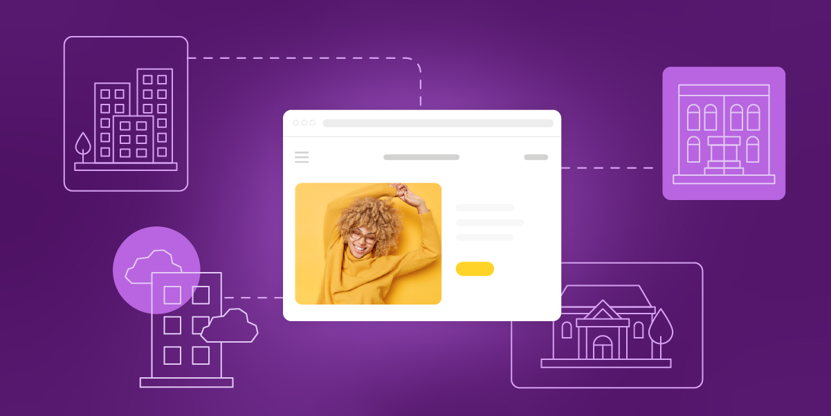 Abstraktes Bild zu den Arten von Webhosting