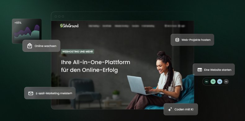 Vom erstklassigen Hosting-Anbieter zu Ihrem Wachstumspartner: SiteGround ist jetzt Ihre All-in-One-Plattform für Online-Erfolg