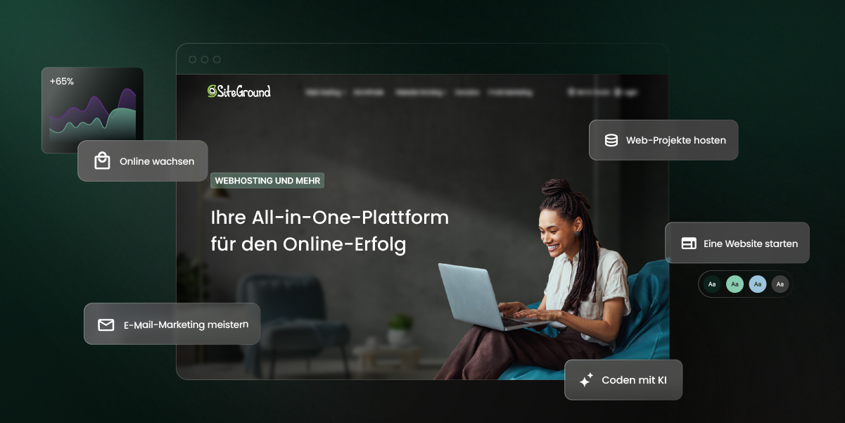 Vom erstklassigen Hosting-Anbieter zu Ihrem Wachstumspartner: SiteGround ist jetzt Ihre All-in-One-Plattform für Online-Erfolg