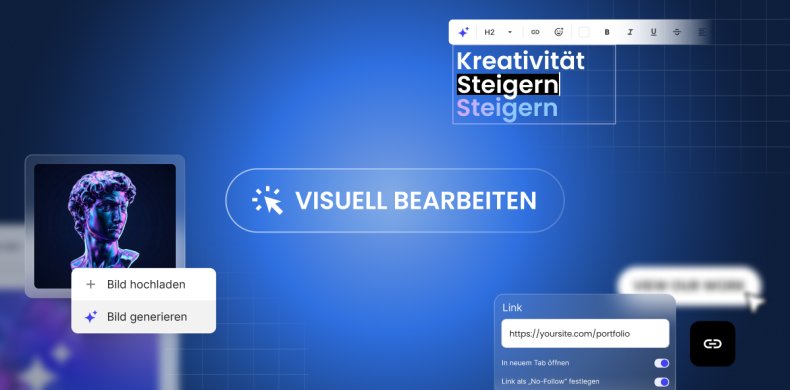 abstrakte Darstellung der visuellen Bearbeitung einer KI-Erstellung
