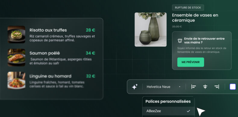 Image abstraite des mises à jour de SiteGround Ecommerce, notamment les menus et les notifications de retour en stock